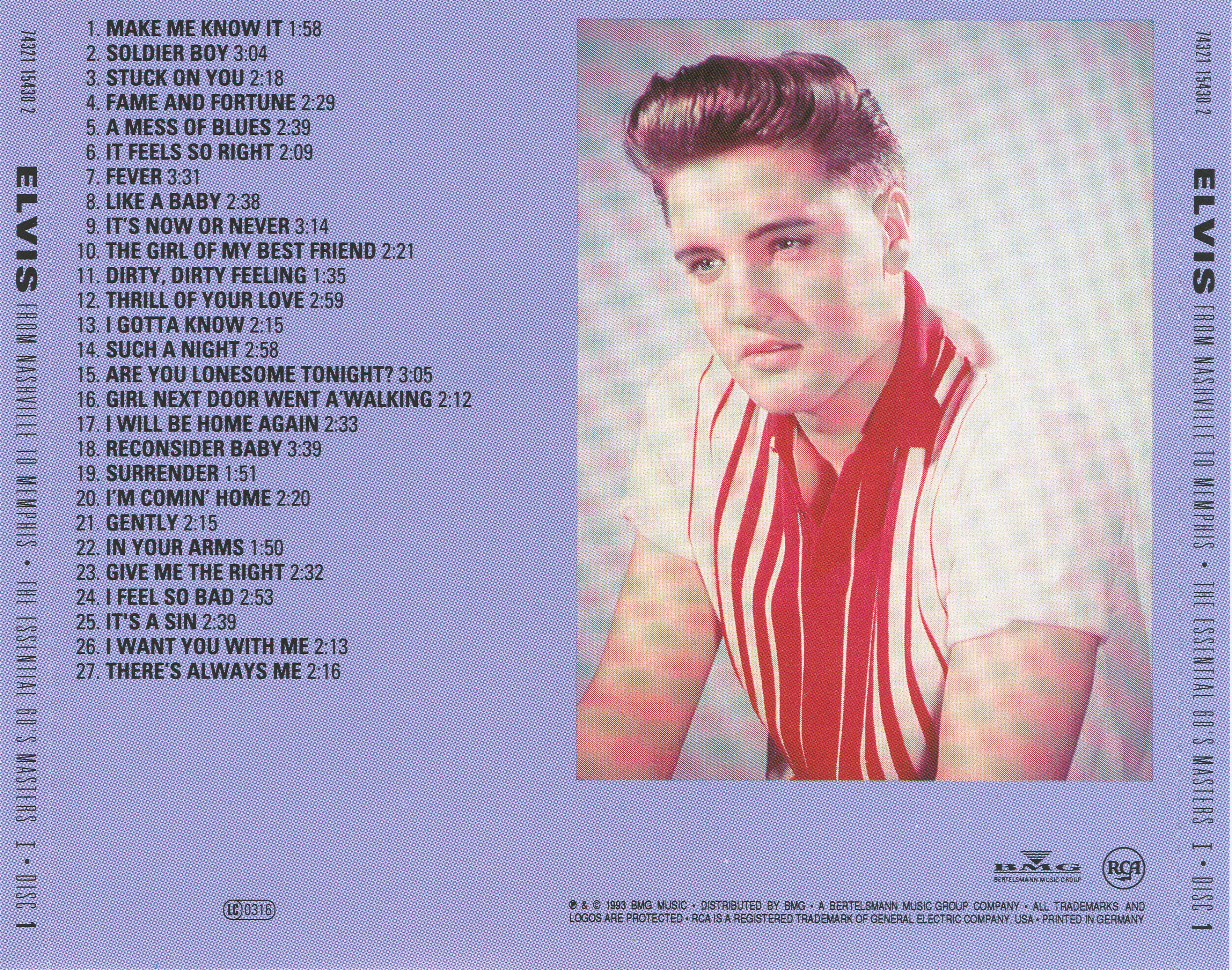 Elvis Presley  The Essential 60s Masters 1 : Back